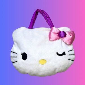 Sanrio Hello Kitty Handbag Vintage 2008 Cloth Bag Plush Cartoon Y2K Second Hand